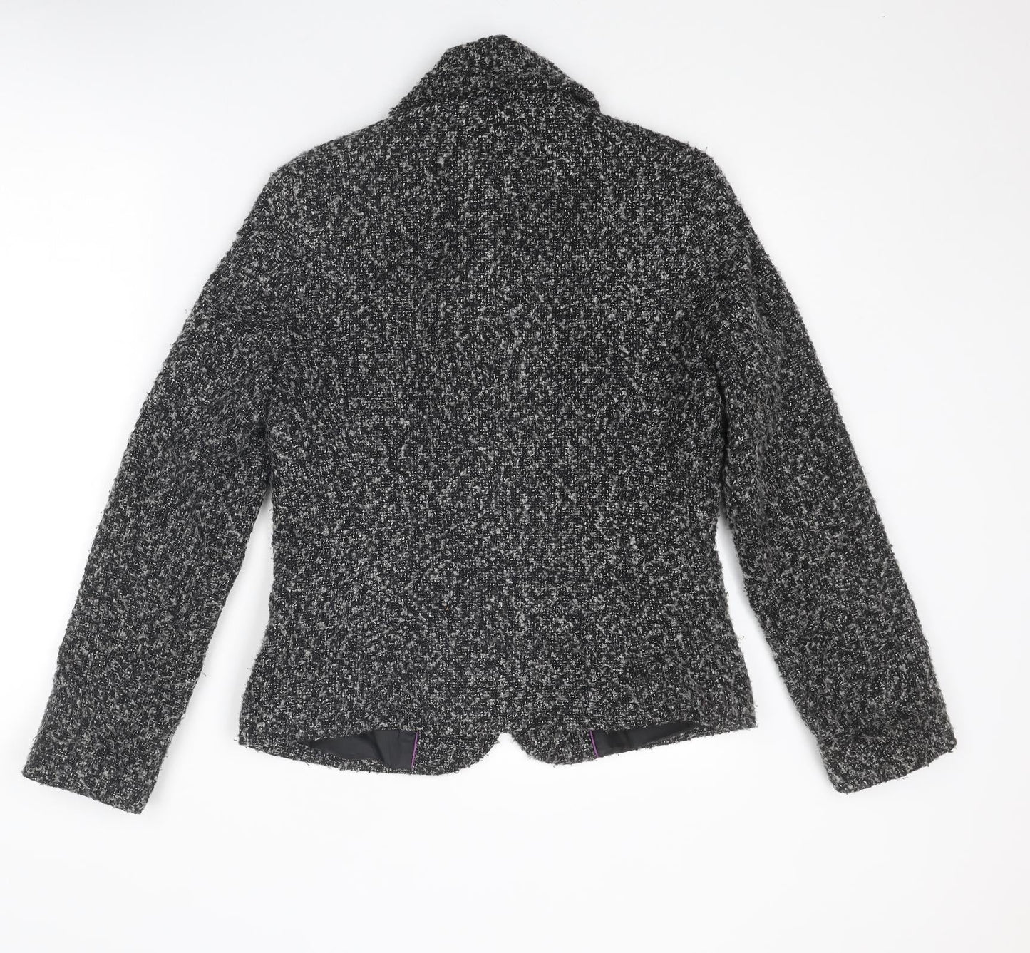 Per Una Womens Grey Jacket Blazer Size 10 Button