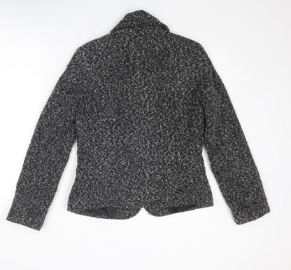 Per Una Womens Grey Jacket Blazer Size 10 Button