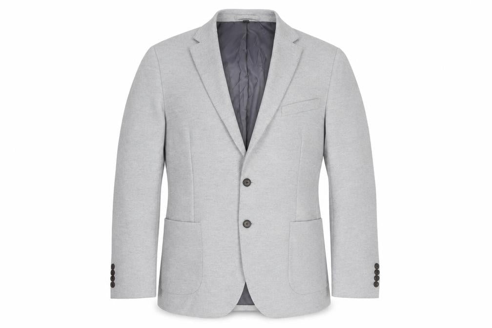 Marks & Spencer Mens Grey Polyamide Jacket Suit Jacket Size 42 Regular