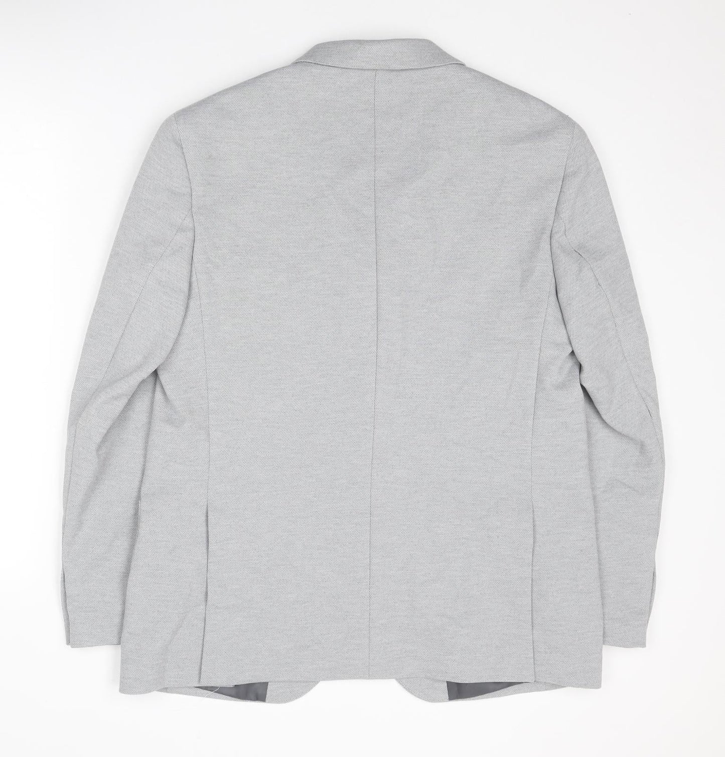 Marks and Spencer Mens Grey Polyamide Jacket Suit Jacket Size 42 Regular