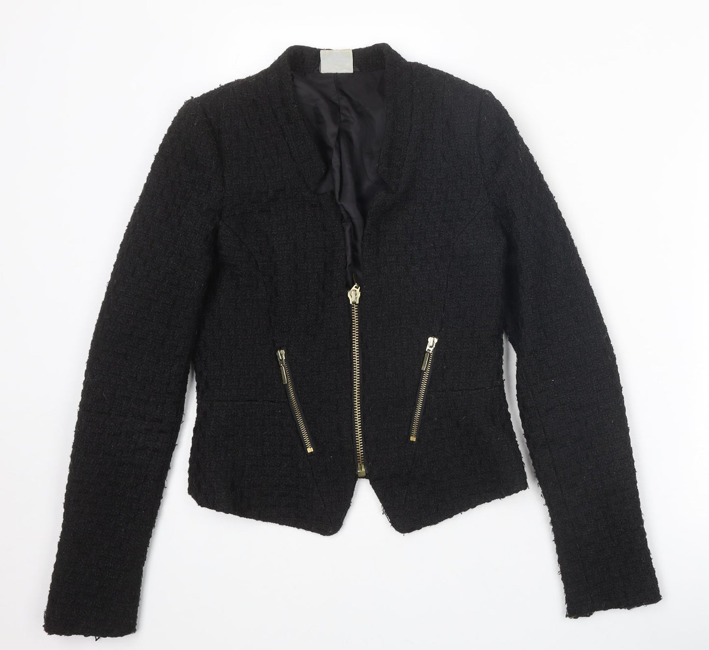 Cubus Womens Black Jacket Size 6 Zip