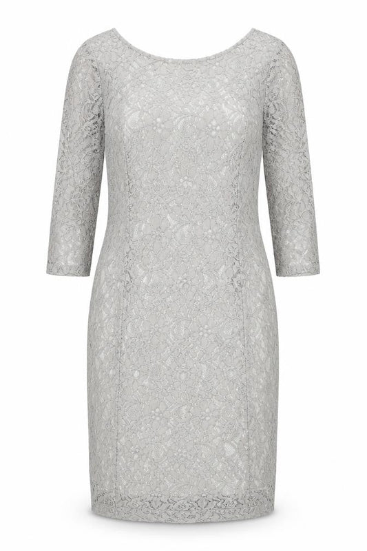 InWear Womens Grey Polyamide Sheath Size 12 Boat Neck Zip
