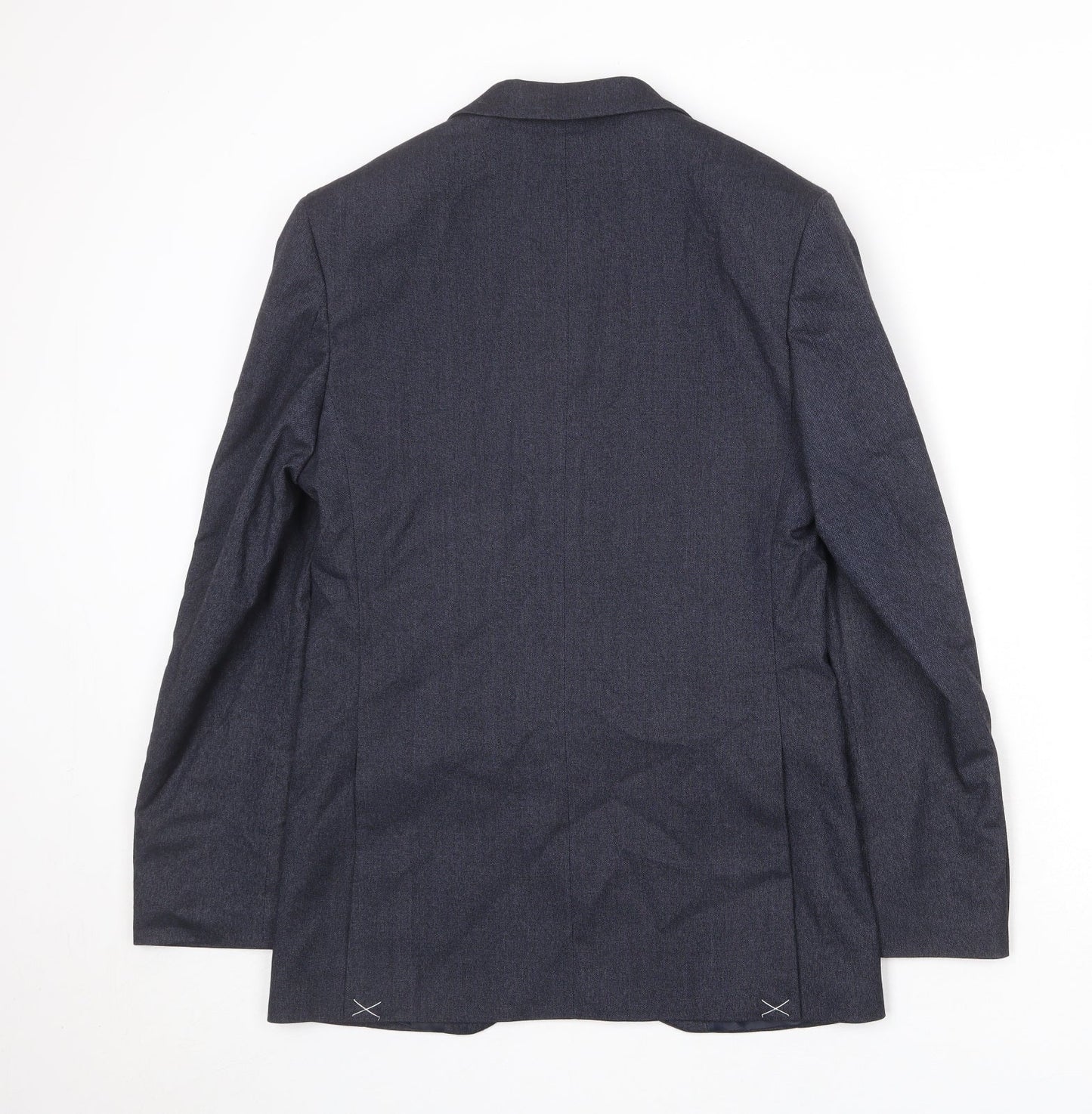 Marks and Spencer Mens Blue Polyester Jacket Suit Jacket Size 36 Regular