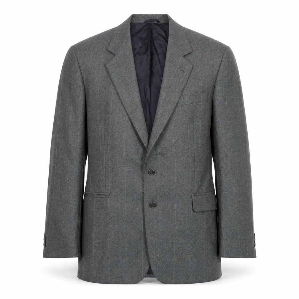 Periscope Mens Green Check Polyester Jacket Suit Jacket Size 44 Regular