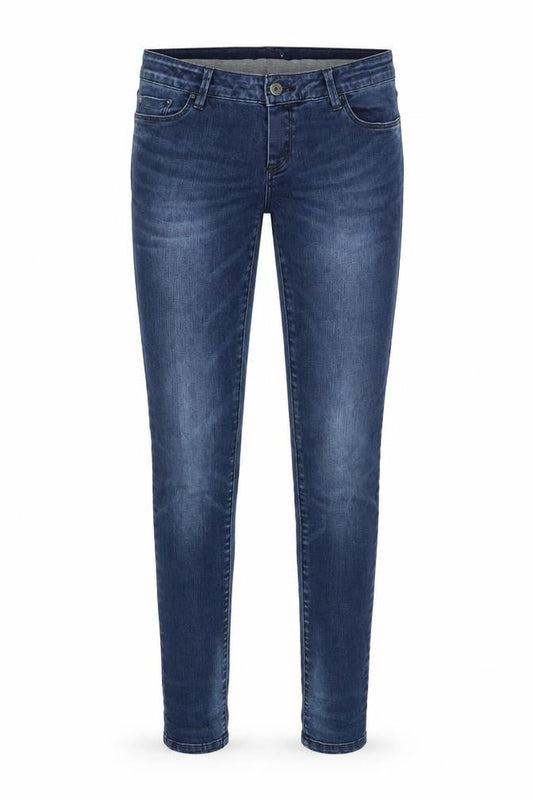 Mama-licious Womens Blue Cotton Skinny Jeans Size 30 in Regular Zip