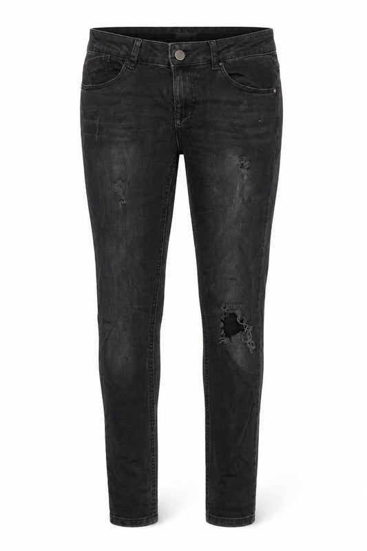 Dorothy Perkins Womens Grey Cotton Skinny Jeans Size 10 Regular Zip