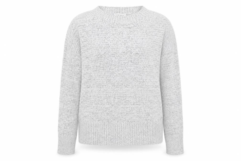 Topshop Womens Grey Round Neck Acrylic Pullover Jumper Size S