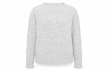 Topshop Womens Grey Round Neck Acrylic Pullover Jumper Size S