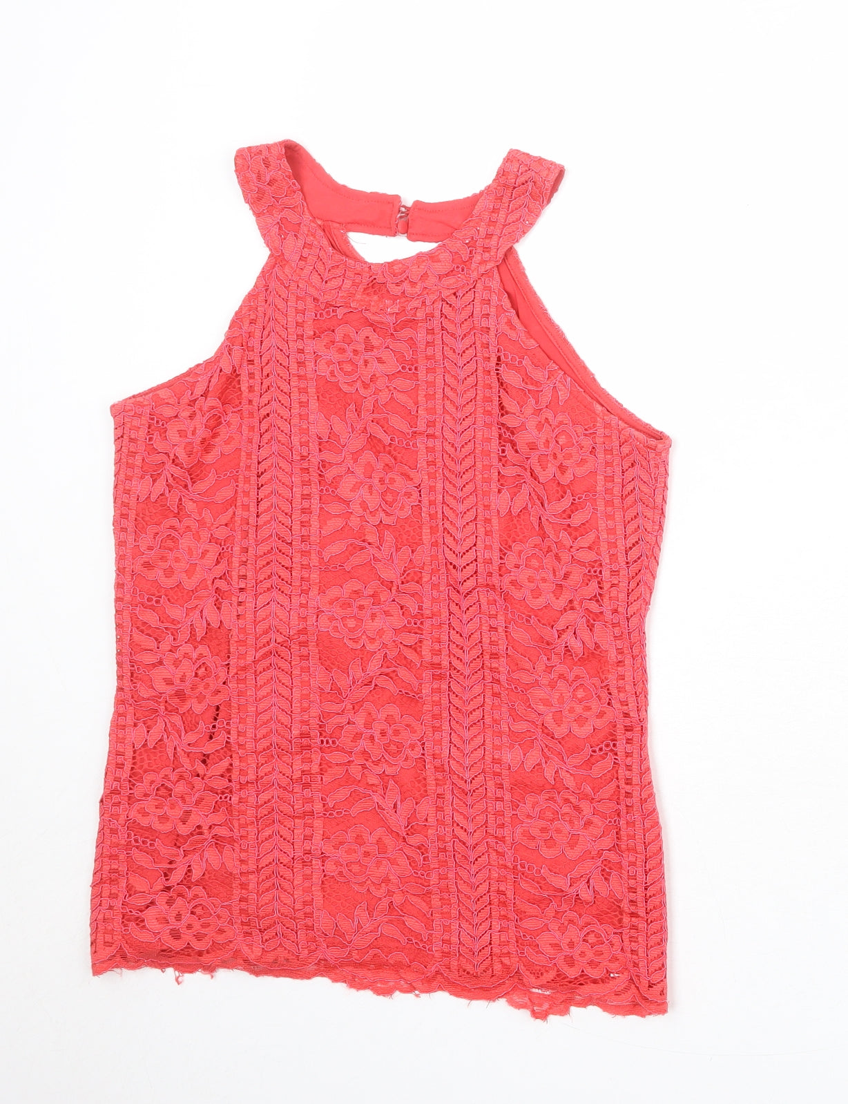 Dorothy Perkins Womens Pink Viscose Basic Tank Size 10 Halter