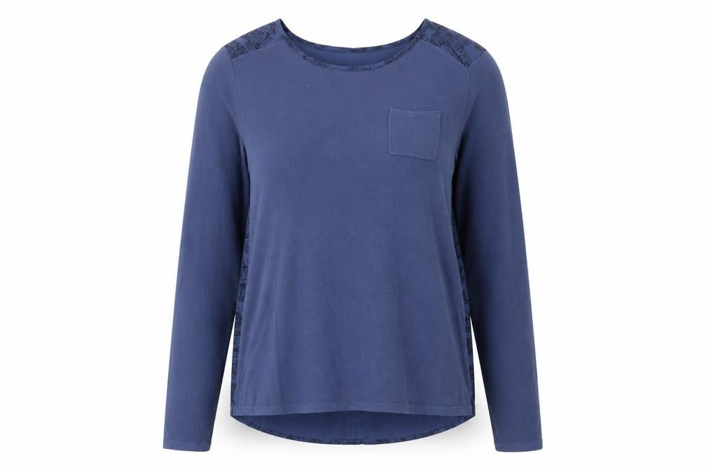 NEXT Womens Blue Round Neck Cotton Pullover Jumper Size 10 - Town House Print