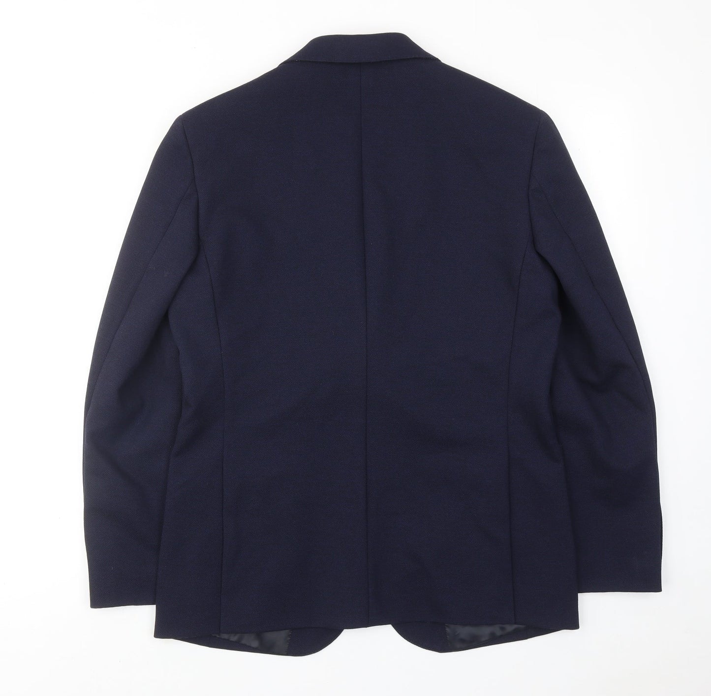 Marks and Spencer Mens Blue Polyamide Jacket Suit Jacket Size 38 Regular