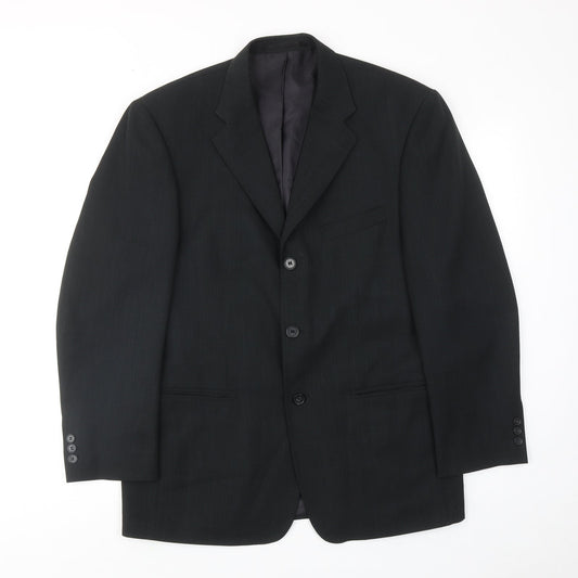 West Brook Mens Grey Polyester Jacket Suit Jacket Size 40 Regular