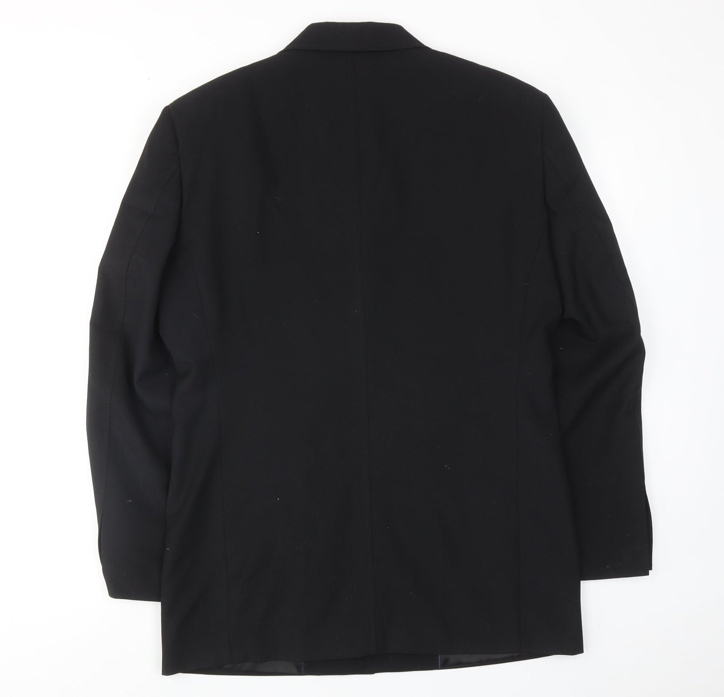 New Look Mens Black Polyester Jacket Blazer Size 38 Regular