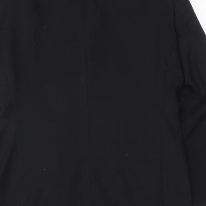 New Look Mens Black Polyester Jacket Blazer Size 38 Regular