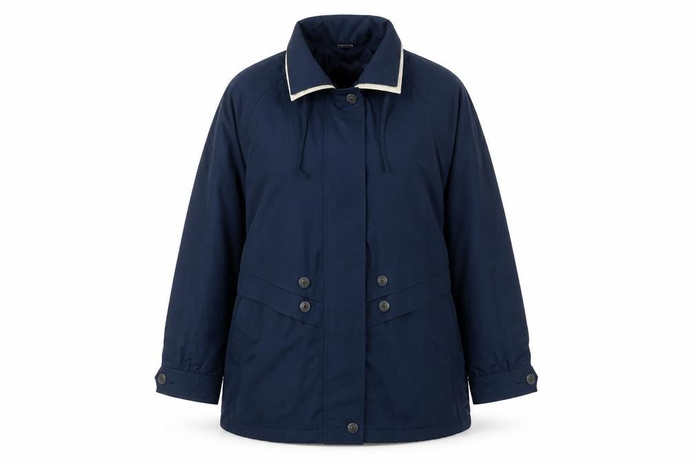 St. Bernard Womens Blue Jacket Size 12 Zip