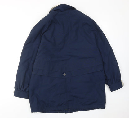 St Bernard Womens Blue Jacket Size 12 Zip