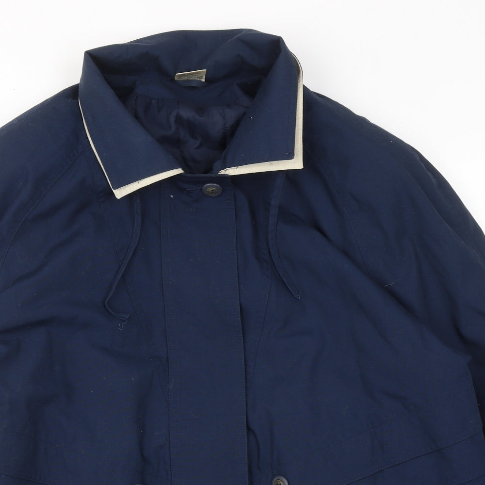 St. Bernard Womens Blue Jacket Size 12 Zip