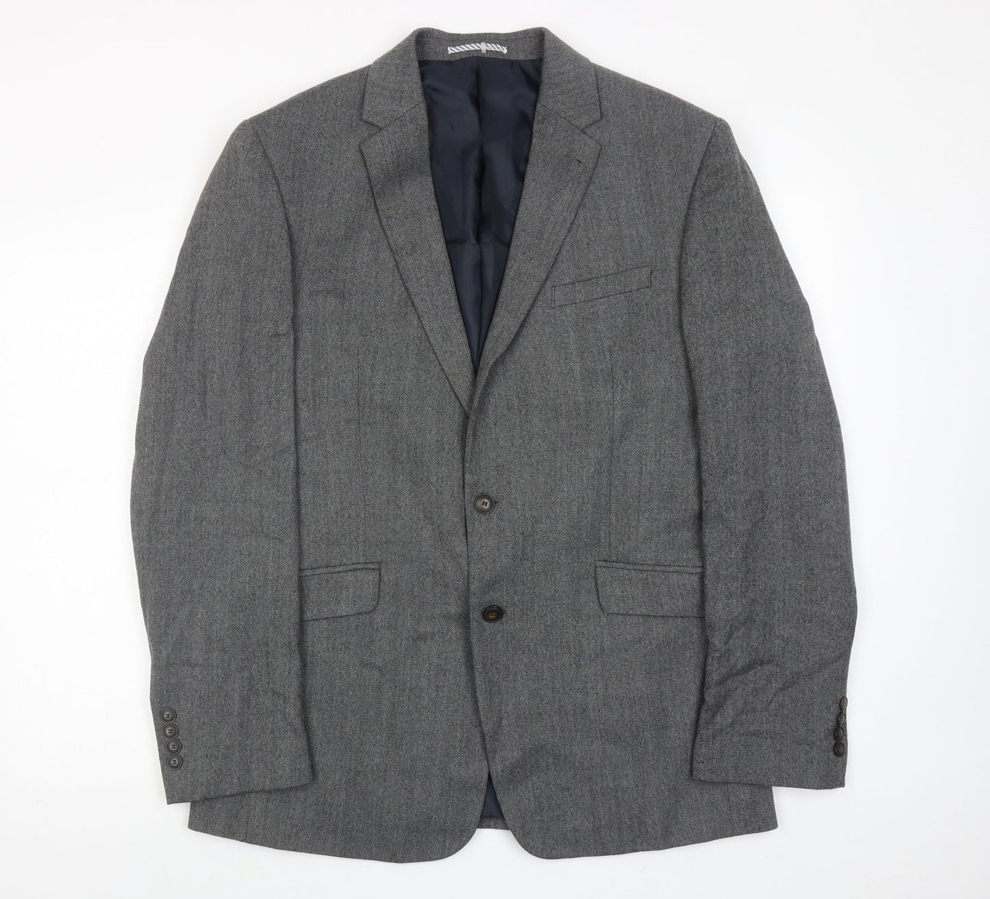 Marks and Spencer Mens Grey Wool Jacket Suit Jacket Size 42 Regular