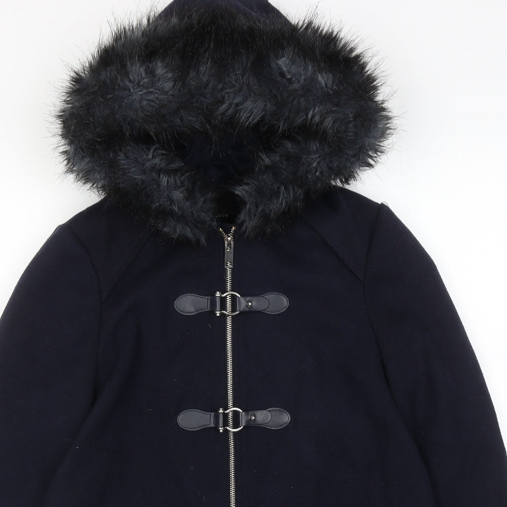 New Look Womens Blue Jacket Size 10 Zip