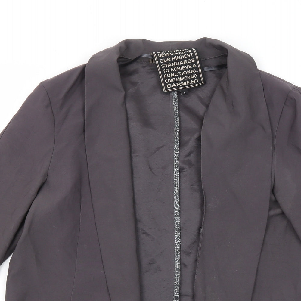 River Island Womens Grey Jacket Blazer Size 8