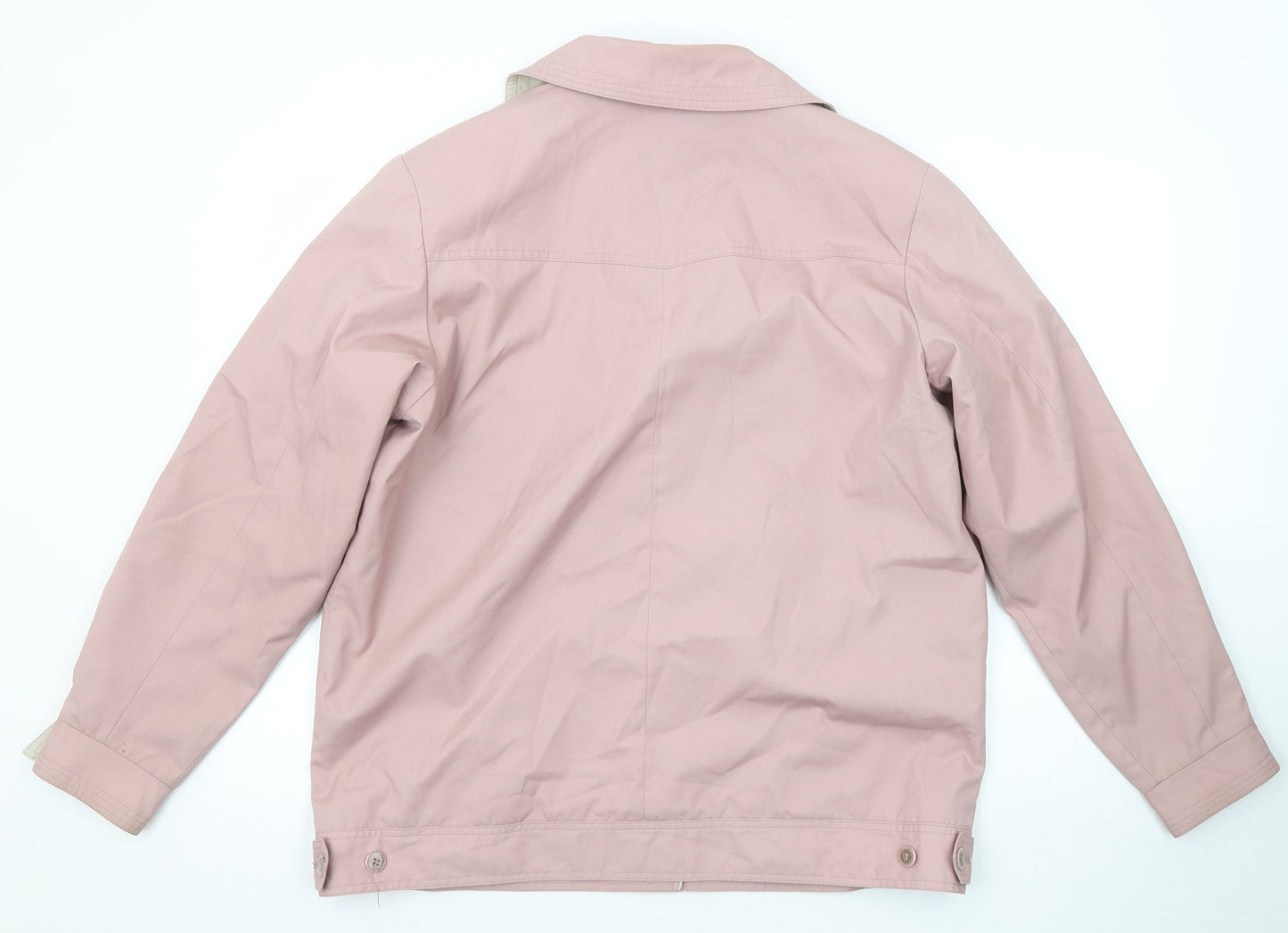 David Barry Womens Pink Jacket Size 16 Button