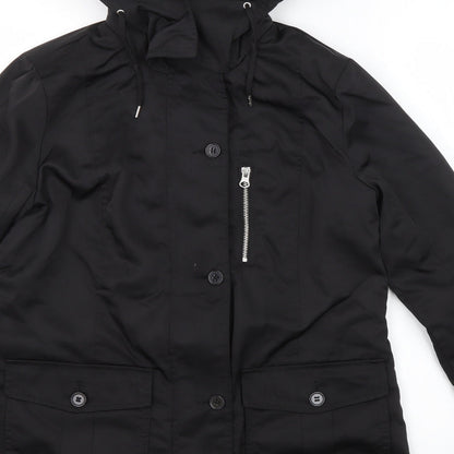 Very Womens Black Jacket Size 10 Zip