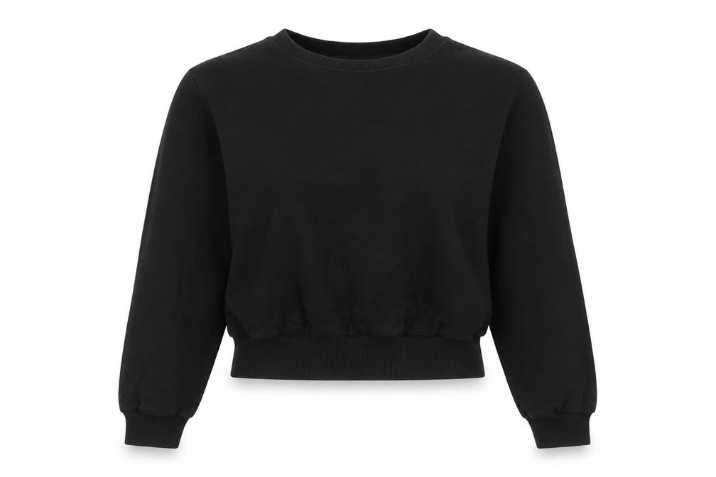 ASOS Womens Black Cotton Pullover Sweatshirt Size 8 Pullover
