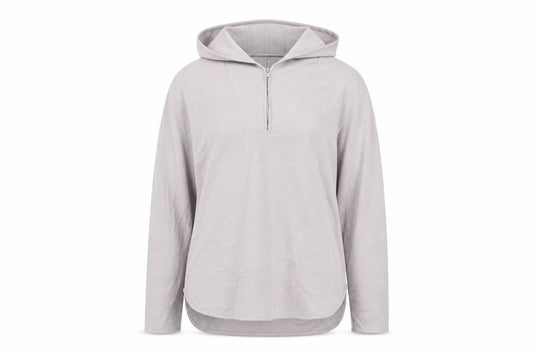 Very Womens Grey Viscose Pullover Hoodie Size S Zip