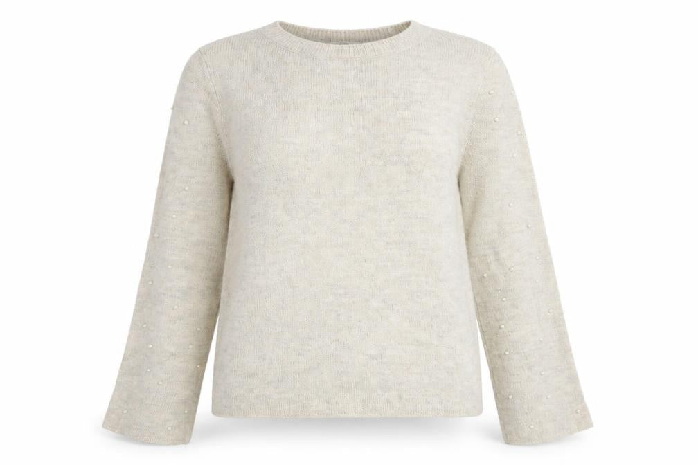 NEXT Womens Brown Round Neck Acrylic Pullover Jumper Size 12