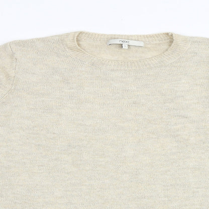 Next Womens Brown Round Neck Acrylic Pullover Jumper Size 12