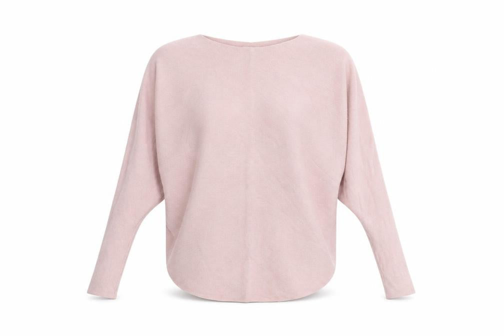 Apricot Womens Pink Round Neck Viscose Pullover Jumper Size 8