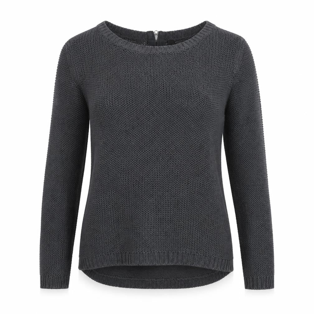 H&M Womens Grey Round Neck Acrylic Pullover Jumper Size S