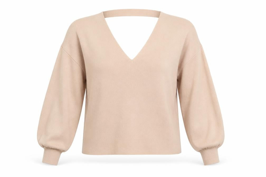 Miss Selfridge Womens Pink V-Neck Viscose Pullover Jumper Size 8