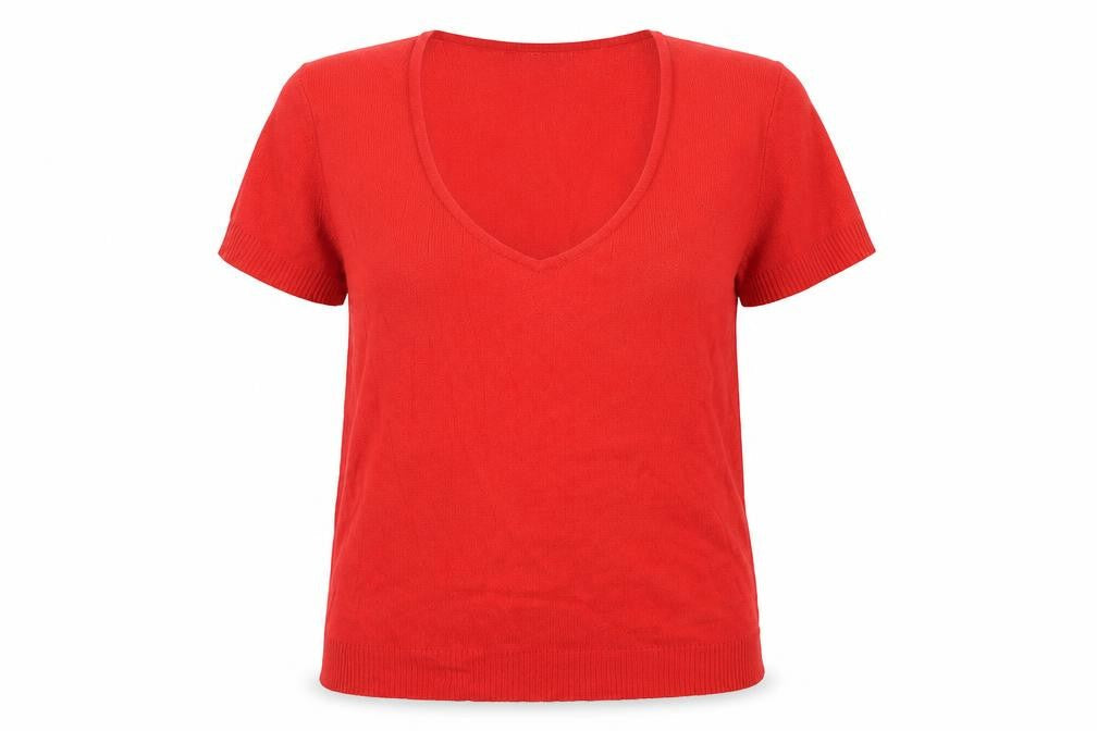 Wallis Womens Red Scoop Neck Viscose Pullover Jumper Size 12