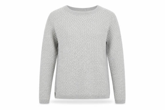 EWM Womens Grey Round Neck Acrylic Pullover Jumper Size 10 - Size 10-12