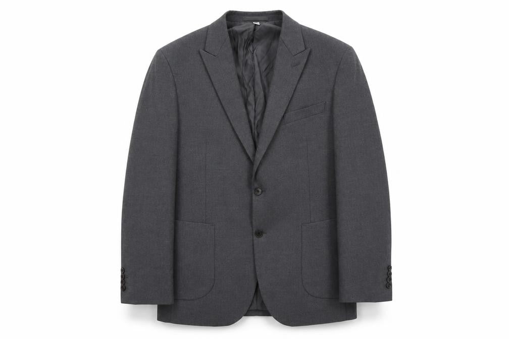 Marks & Spencer Mens Grey Polyester Jacket Suit Jacket Size 42 Regular