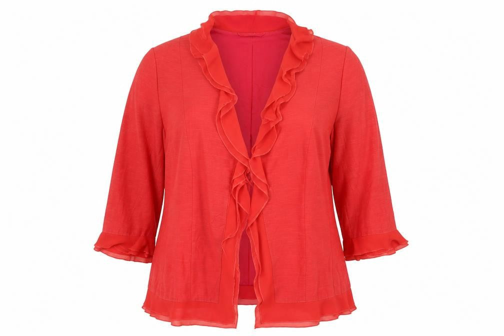 Gerry Weber Womens Red Jacket Size 18 Tie - Tie Front Detail