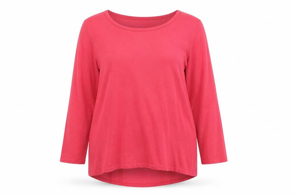Marks & Spencer Womens Pink Round Neck Viscose Pullover Jumper Size 14