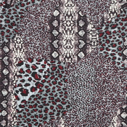 Studio Womens Multicoloured Animal Print Polyester Basic T-Shirt Size 12 Round Neck - Size 12-14
