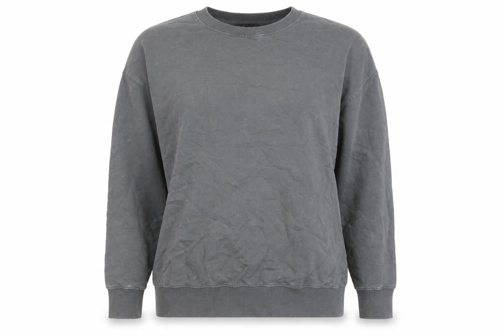 New Look Womens Grey Cotton Pullover Sweatshirt Size S Pullover