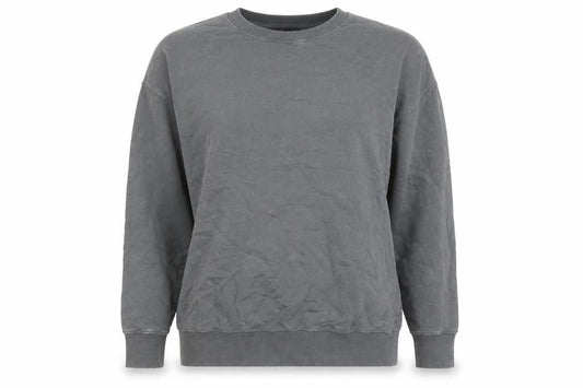 New Look Womens Grey Cotton Pullover Sweatshirt Size S Pullover