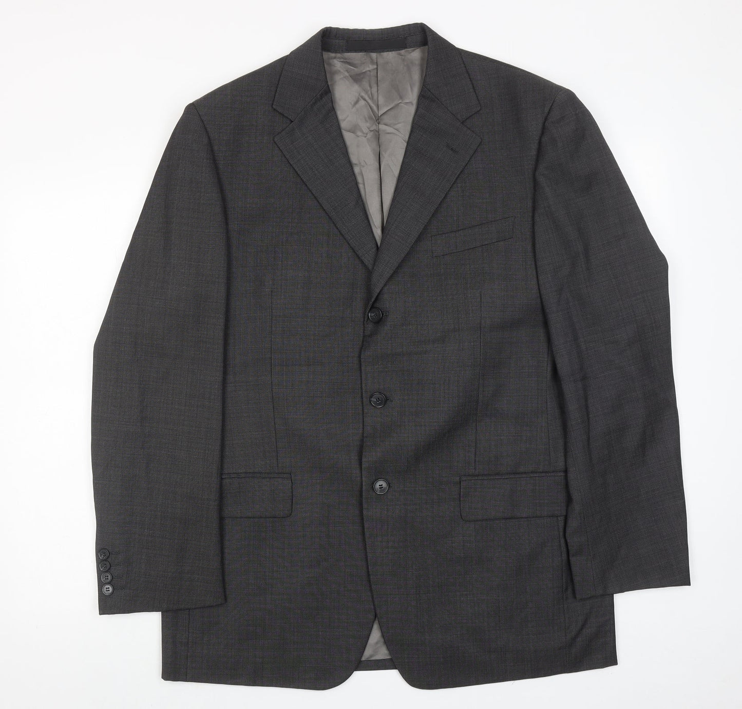 Marks and Spencer Mens Grey Wool Jacket Suit Jacket Size 40 Regular