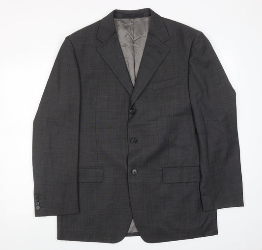 Marks and Spencer Mens Grey Wool Jacket Suit Jacket Size 40 Regular