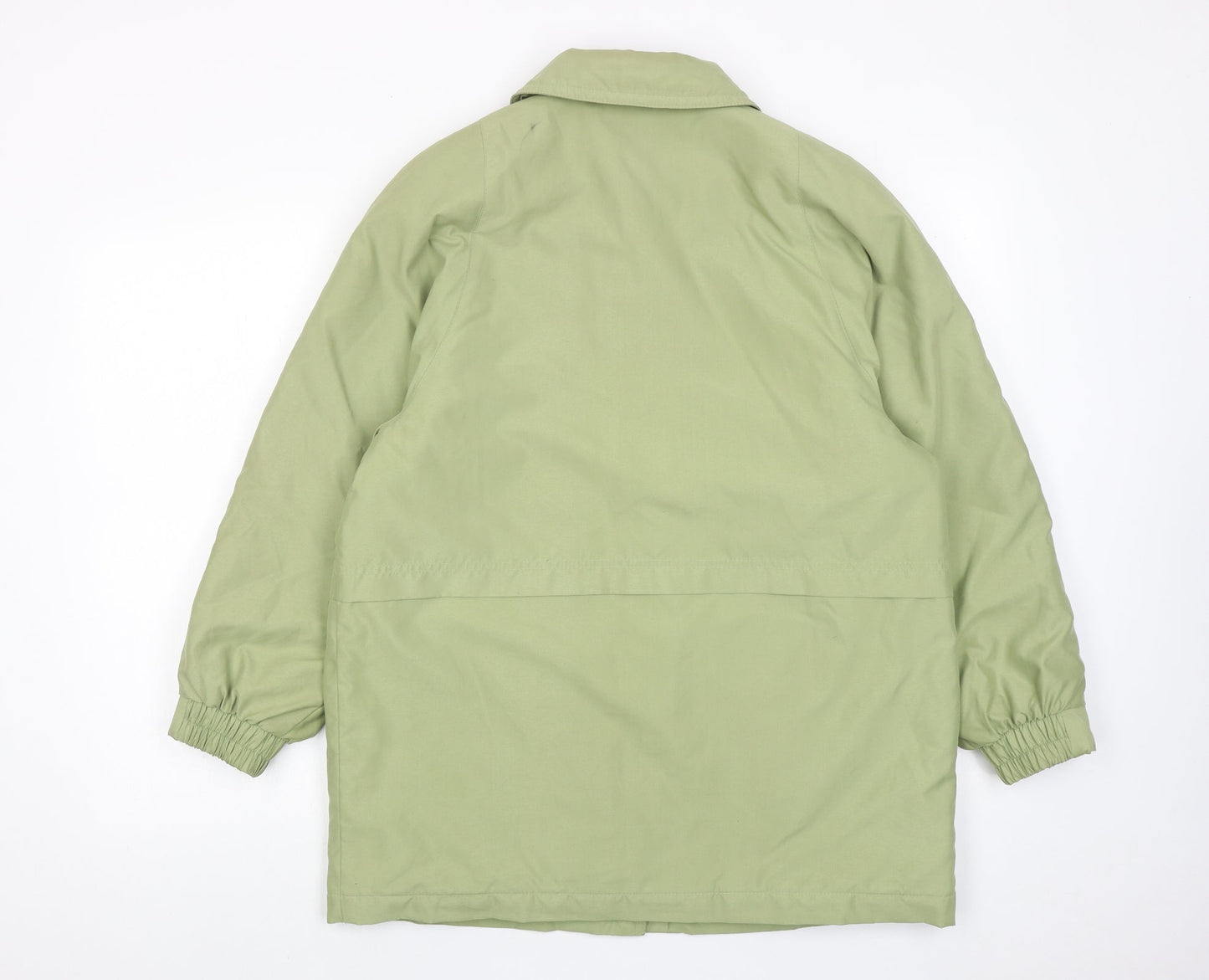 Marks and Spencer Womens Green Overcoat Coat Size 10 Button