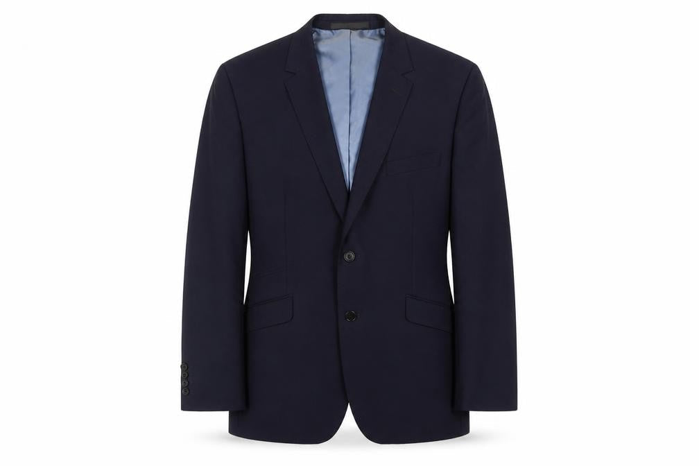 Marks & Spencer Mens Blue Wool Jacket Suit Jacket Size 40 Regular