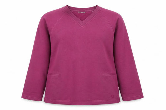 Joie de Vivre Womens Purple Polyester Pullover Sweatshirt Size L Pullover