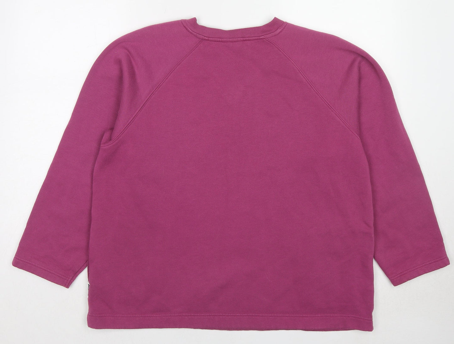 Joie de Vivre Womens Purple Polyester Pullover Sweatshirt Size L Pullover