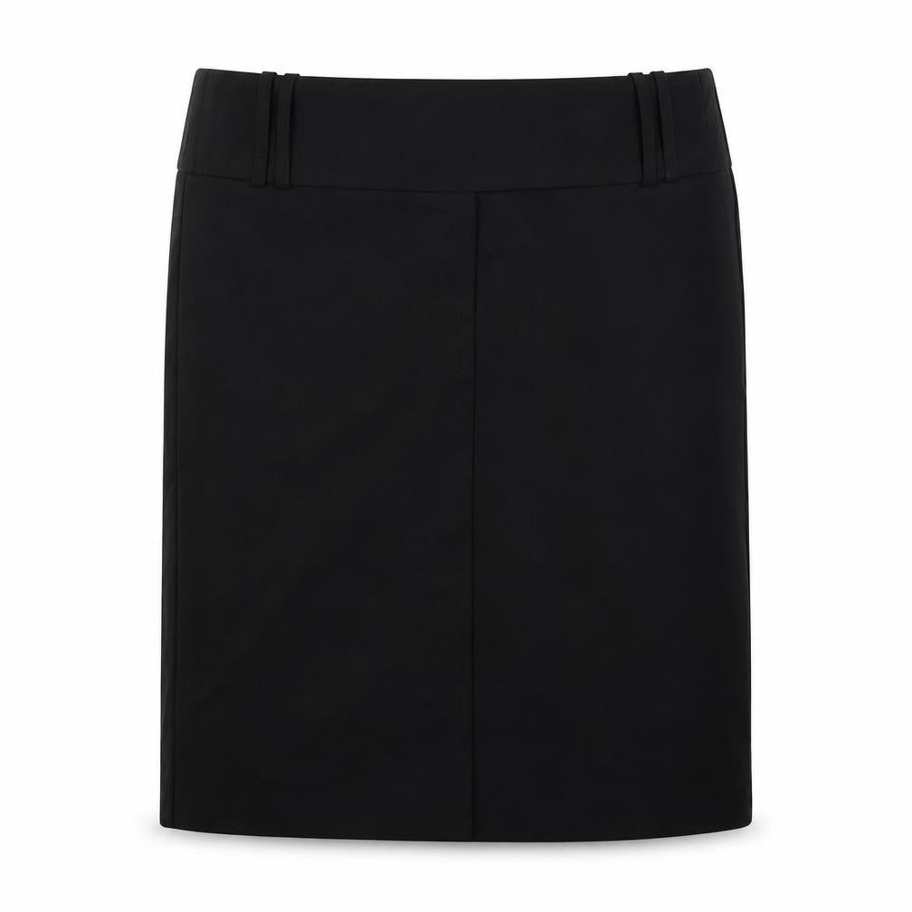 Miss Selfridge Womens Black Polyester A-Line Skirt Size 10 Zip
