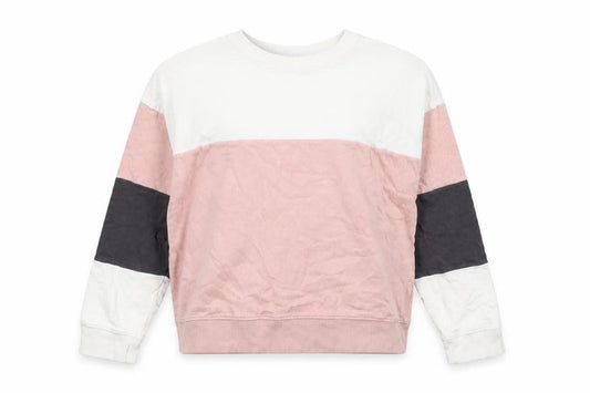 New Look Womens Multicoloured Colourblock Cotton Pullover Sweatshirt Size S Pullover
