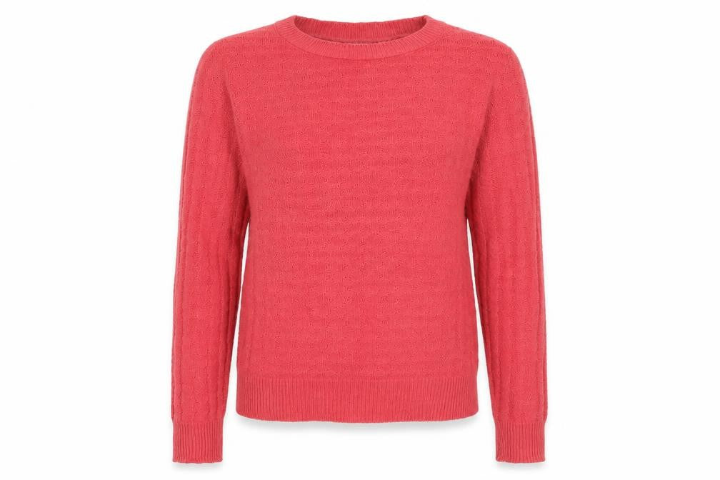 Dorothy Perkins Womens Pink Round Neck Cotton Pullover Jumper Size S